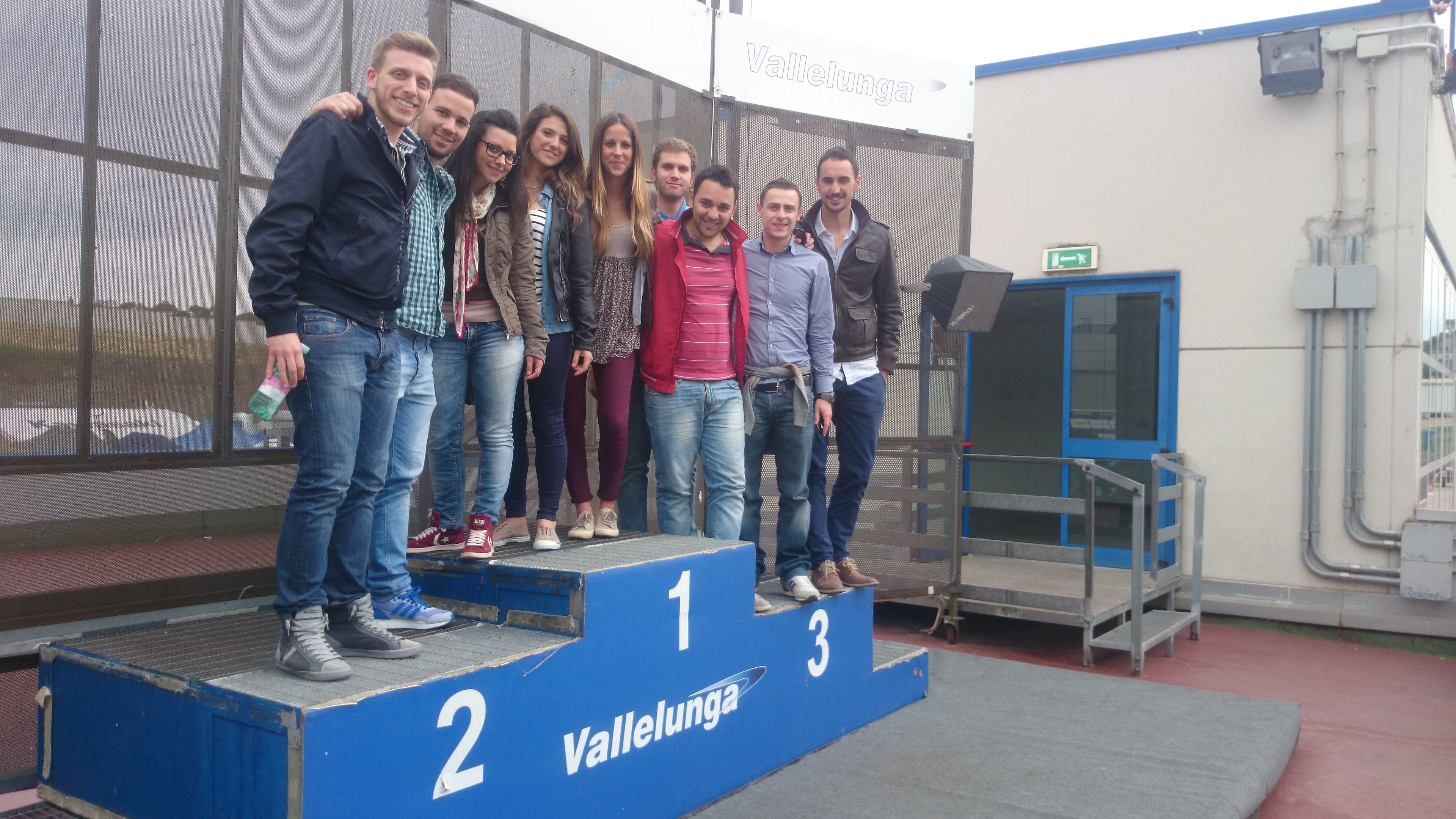 Studenti 2014 sul podio  di Vallelunga
